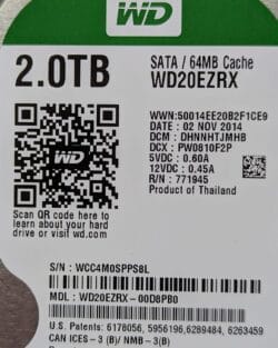 Disque dur 2To Western Digital Caviar Green – Image 3