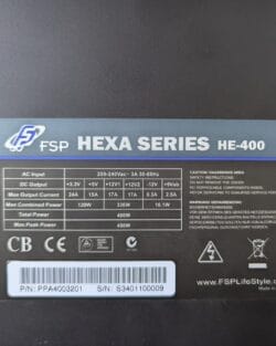 Alimentation ATX Fortron FSP Hexa series HE-400 (400 Watts) 80+ – Image 3