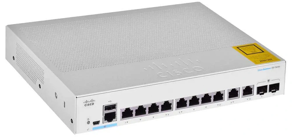 Cisco CBS250‑8P‑E‑2G : switch professionnel 8 ports POE+ manageable