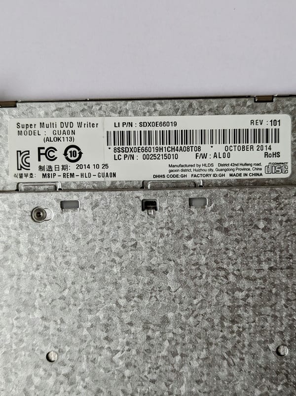 Lecteur / graveur DVD PC portable Lenovo G50-70, lecteur + façade de fixation inclue – Image 6