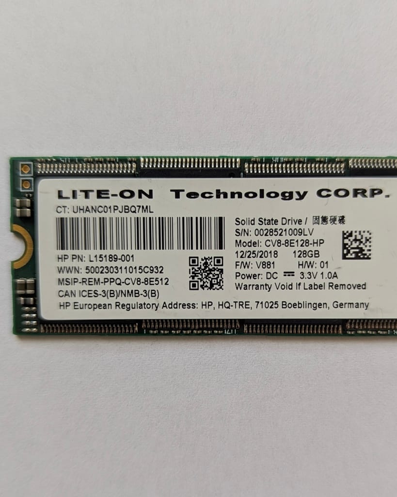 SSD M2 SATA 128 Go Lite-On (CV8-8E128-HP) – Image 3