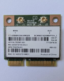 Carte Wi-Fi / Bluetooth HP Broadcom BCM943142HM (Mini PCIe) – Image 2