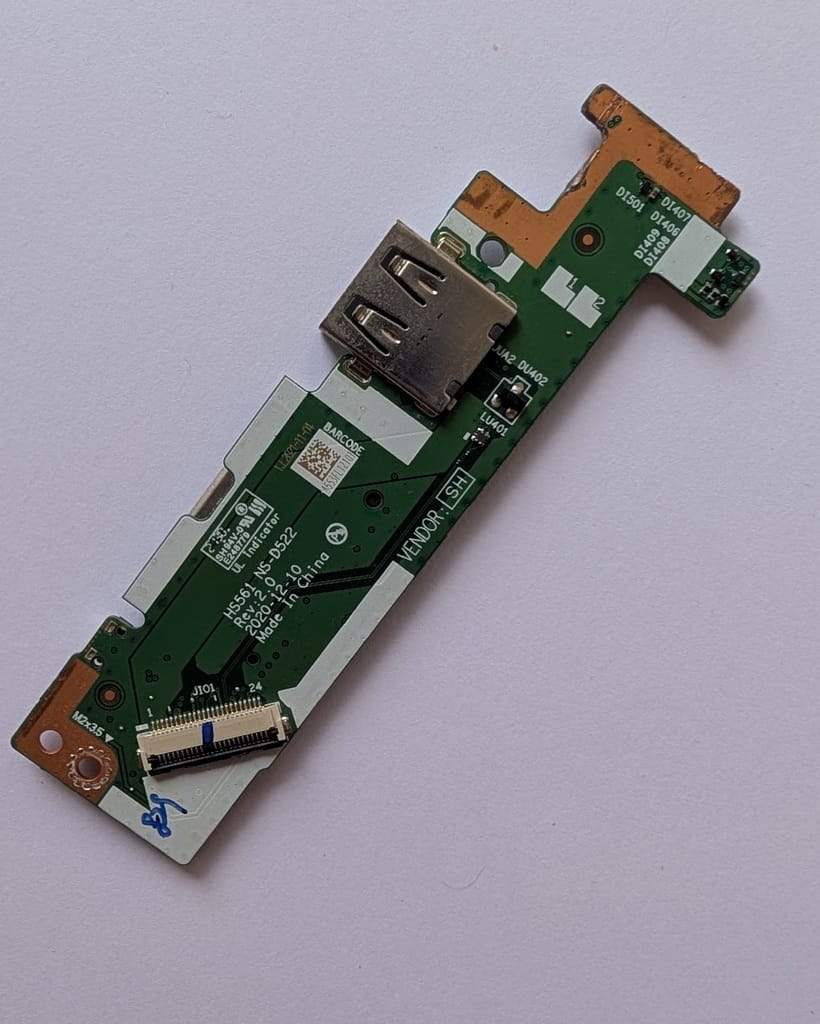 Carte USB-A + Lecteur SD Lenovo IdeaPad 3-15ADA6 / 3-15ALC6 - Réf. 5C50S25182 (HS561 NS-D522) – Image 2