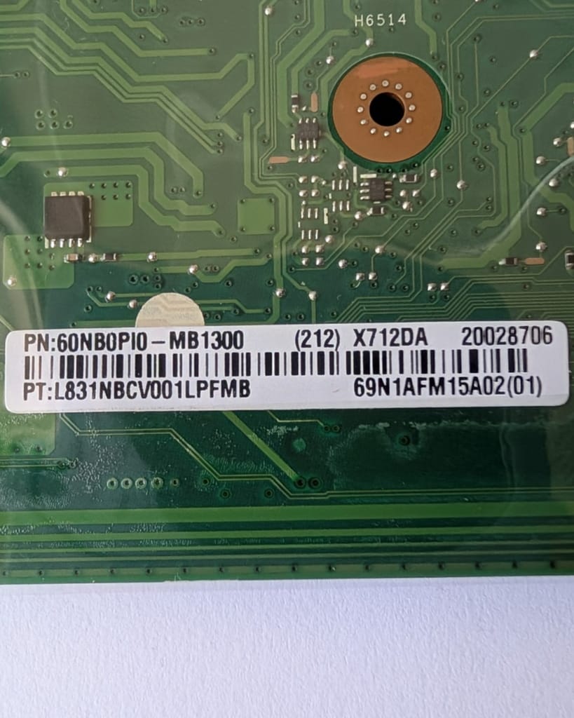 Carte Mère Asus Vivobook M712 M712D X712DA Ryzen 7 3700U - 4Go RAM (60NB0PI0-MB1300) – Image 6