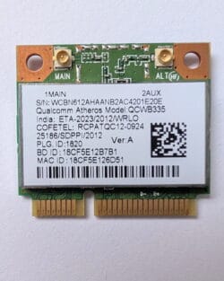 Carte Wifi Bluetooth Qualcomm Atheros QCWB335 d'occasion pour PC portable Asus X550 X551M X555L et Acer Aspire E5-571