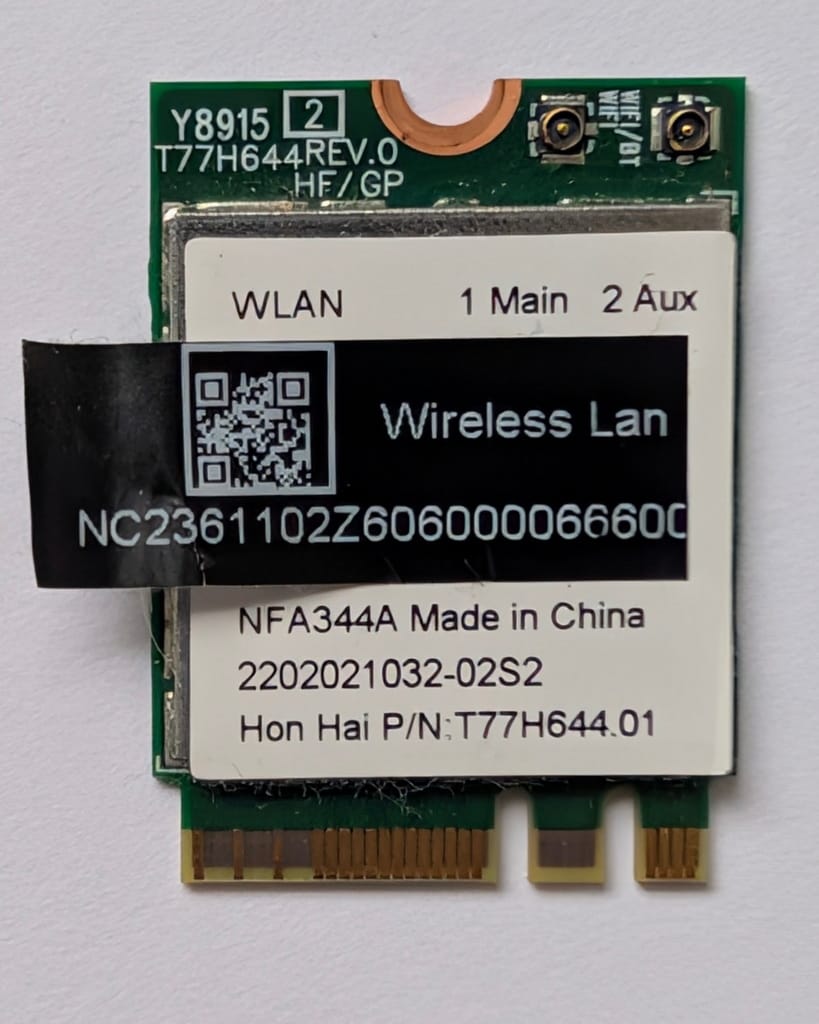 Carte Wifi M.2 Bluetooth Qualcomm Atheros NFA344A QCNFA344AH d'occasion pour PC portable Acer Aspire E5-575 E5-576 et HP Pavilion 15