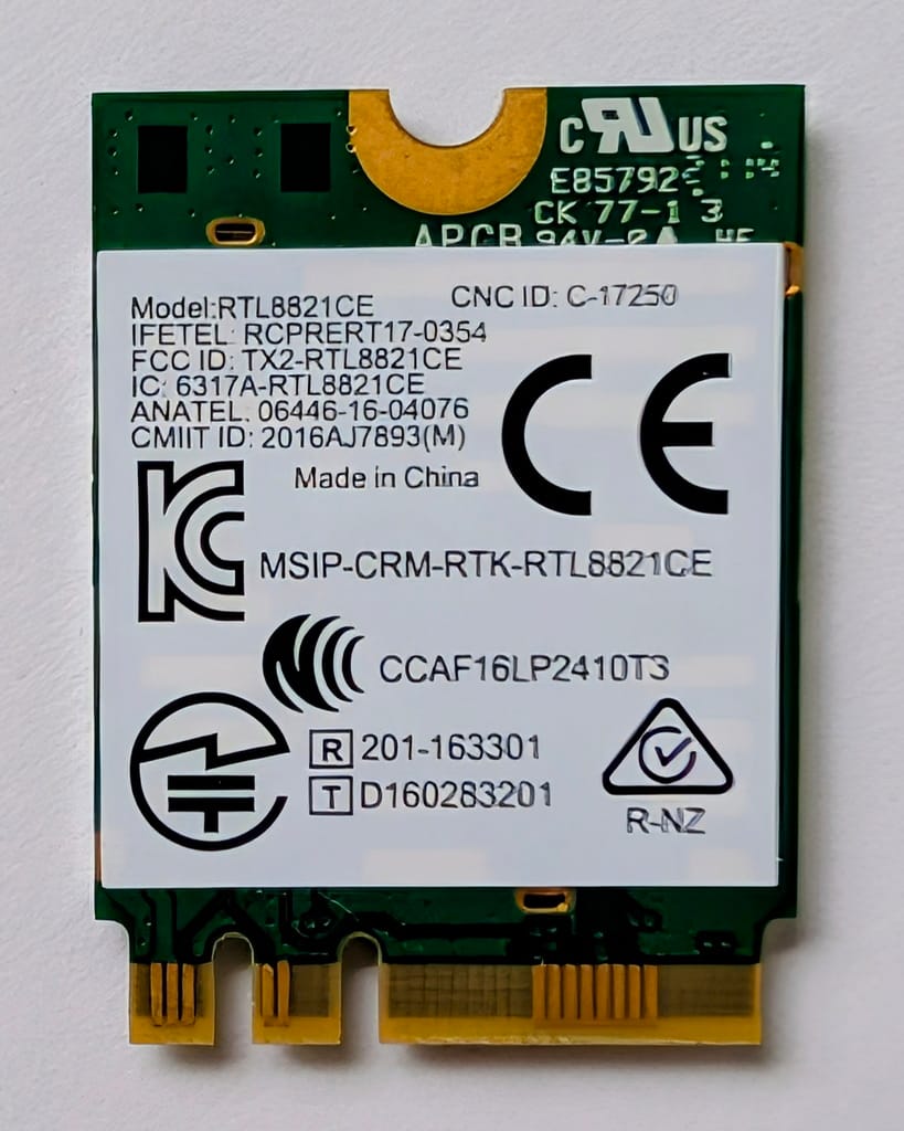 Carte Wifi M.2 pour PC portable ASUS X540 X541 X556 Vivobook | RTL8821CE – Image 2