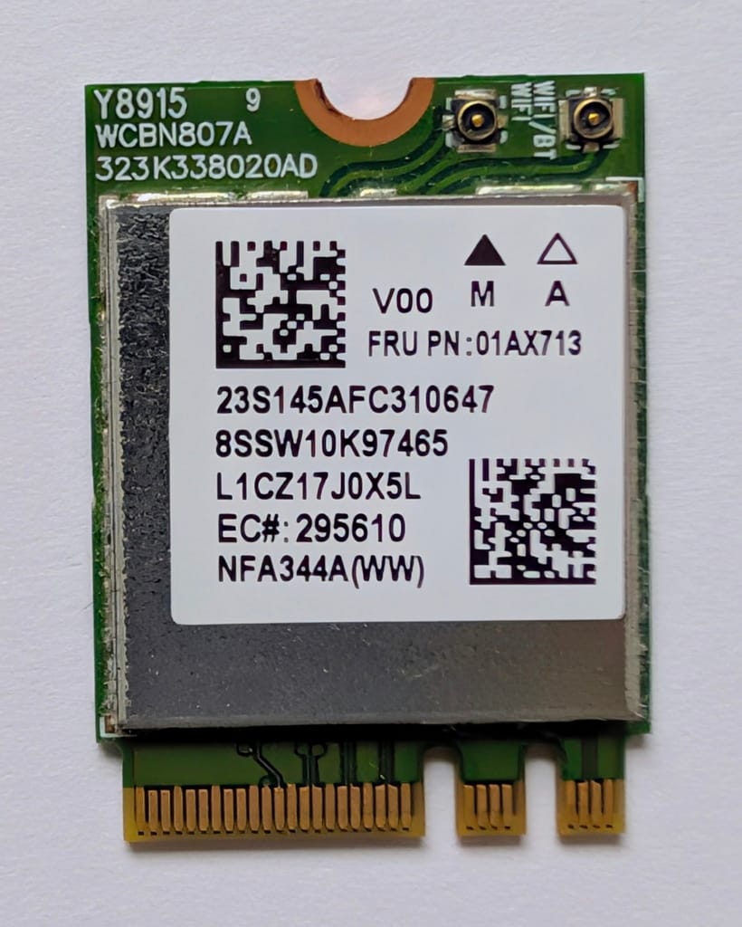 Carte Wifi M.2 Bluetooth Qualcomm Atheros d'origine Lenovo FRU PN 01AX713 d'occasion pour PC portable Lenovo Ideapad 320 330 510 et ThinkPad