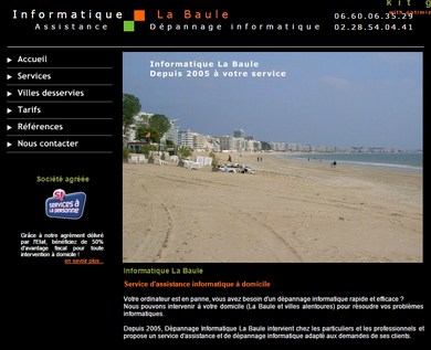 Informatique La Baule : faire dépanner son PC par un dépanneur informatique de La Baule.