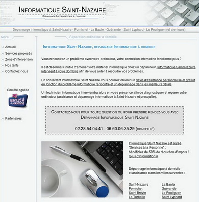 Dépanneurs Informatiques à Saint-Nazaire (44600) : dépannage ordinateur et réparation informatique à domicile.